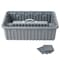 American Built Pro Pro-Grade Tool Tote, Polyethylene, Gray, 22 in W x 14 in D x 7-1/2 in H T1065 P1 - alternate 1